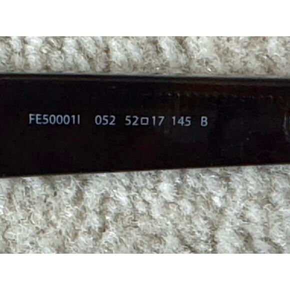 FENDI Way FE50001l 052 Havana Color Geometric Frame with Prescription Lens - Picture 8 of 16